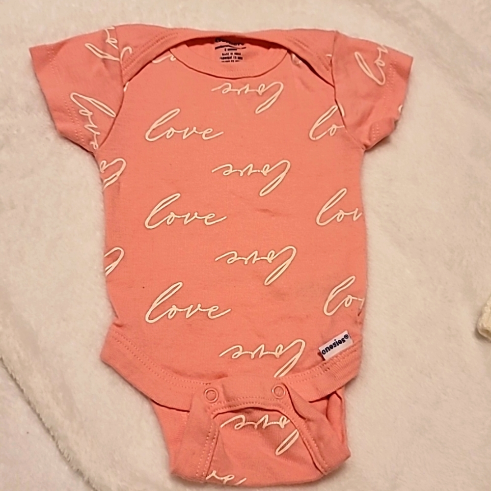 Gerber Pink Onesie Size Newborn